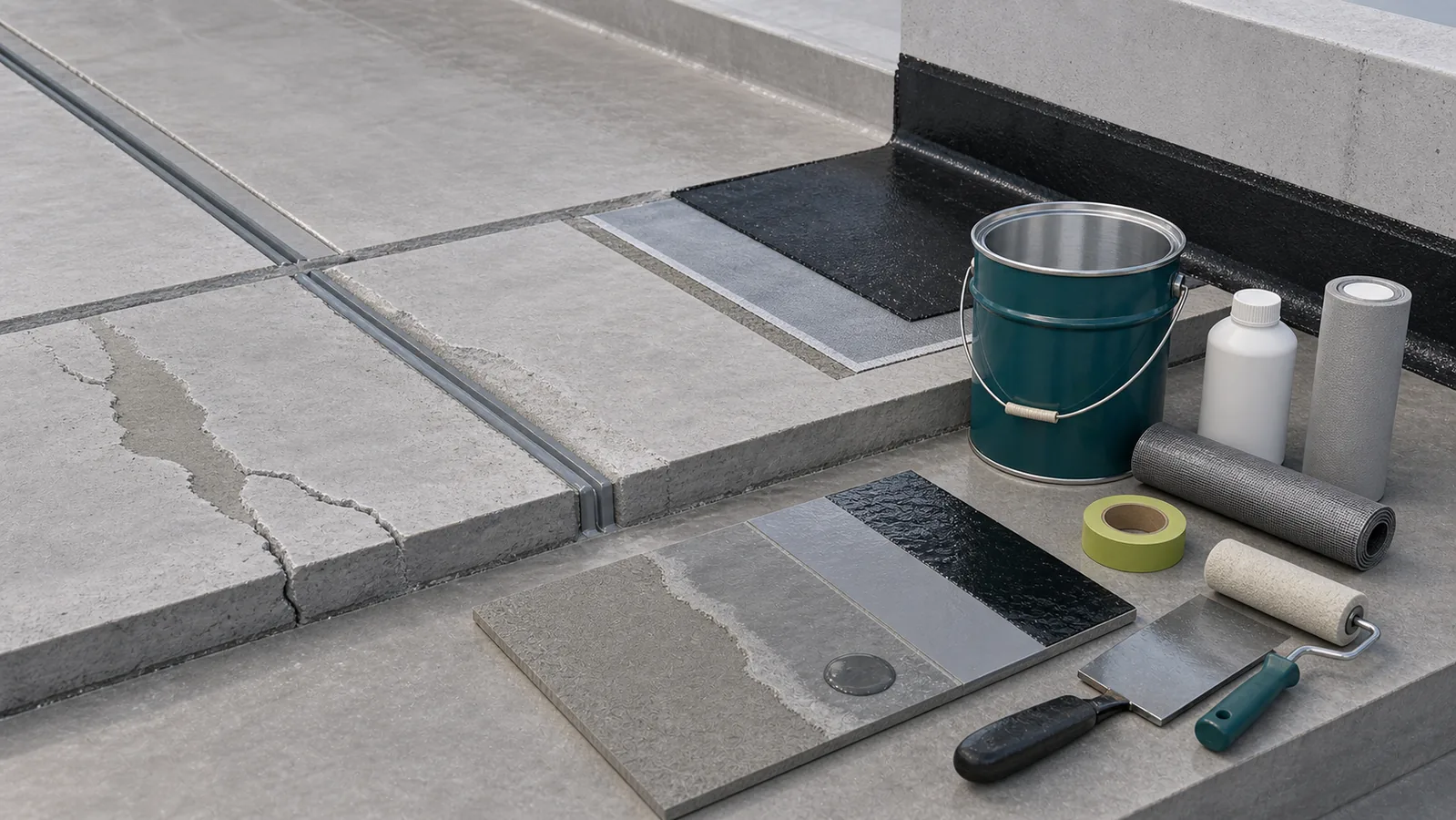 Concrete repair joint sealing and waterproofing detail materials for Saudi Arabia projects