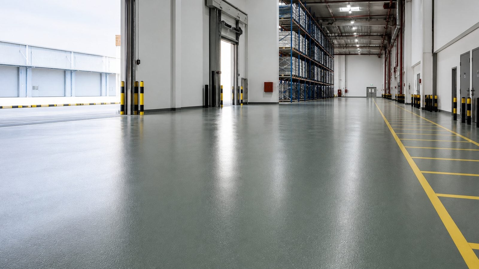 Epoxy flooring contractor in Saudi Arabia for warehouse and factory floors