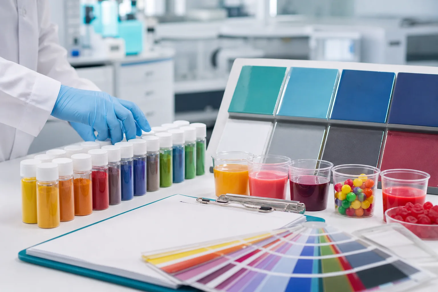 Food color and pigment sample quality-control support for Saudi Arabia manufacturers