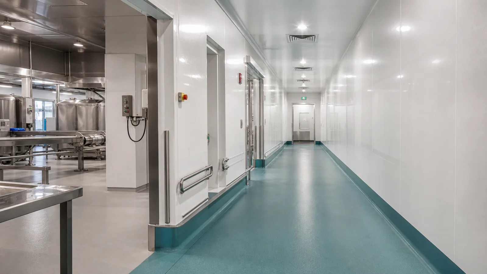 FRP wall panels and hygienic flooring for Saudi food processing and healthcare facilities