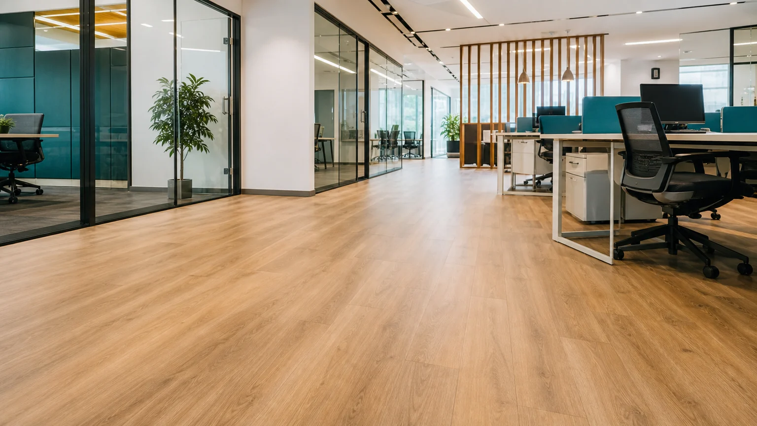 LVT flooring for office fit-out projects in Saudi Arabia