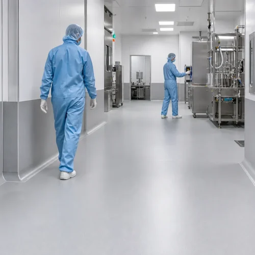Pharmaceutical cleanroom flooring and hygienic wall protection in Saudi Arabia