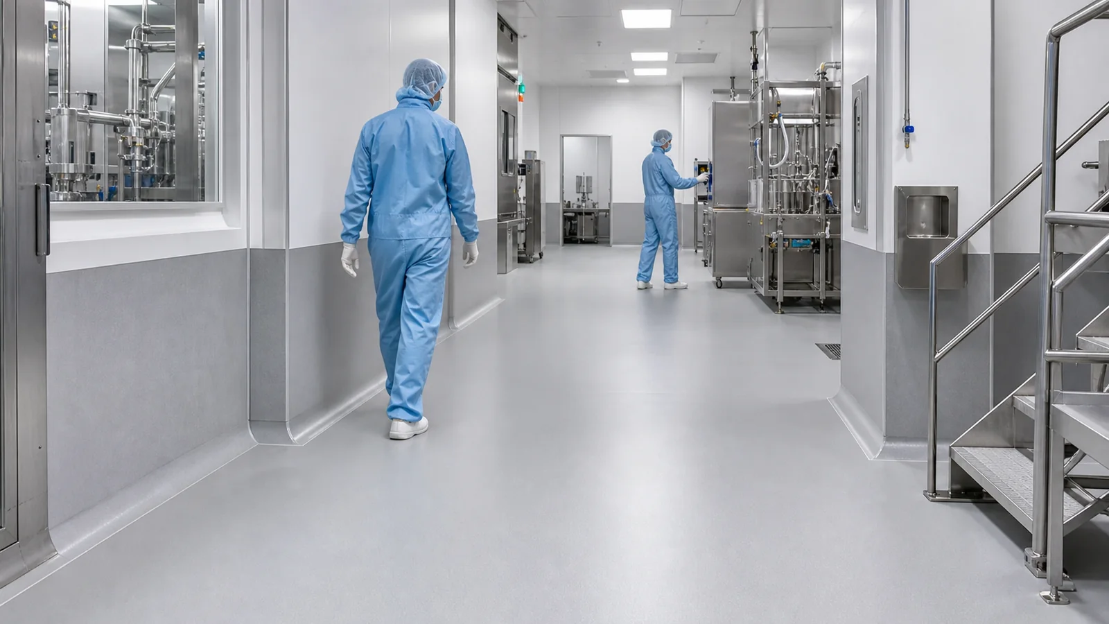 Pharmaceutical cleanroom flooring and hygienic wall protection in Saudi Arabia