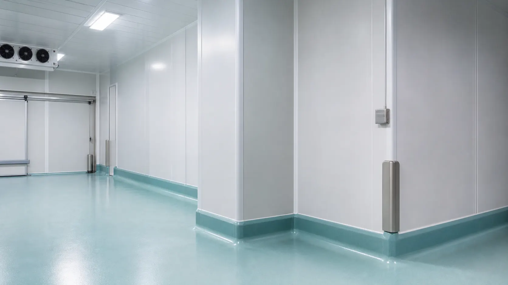 PolySto FRP kerbs and hygienic wall protection in a cleanroom facility in Saudi Arabia