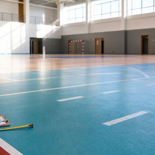Sports flooring maintenance review for a school or club court in Saudi Arabia