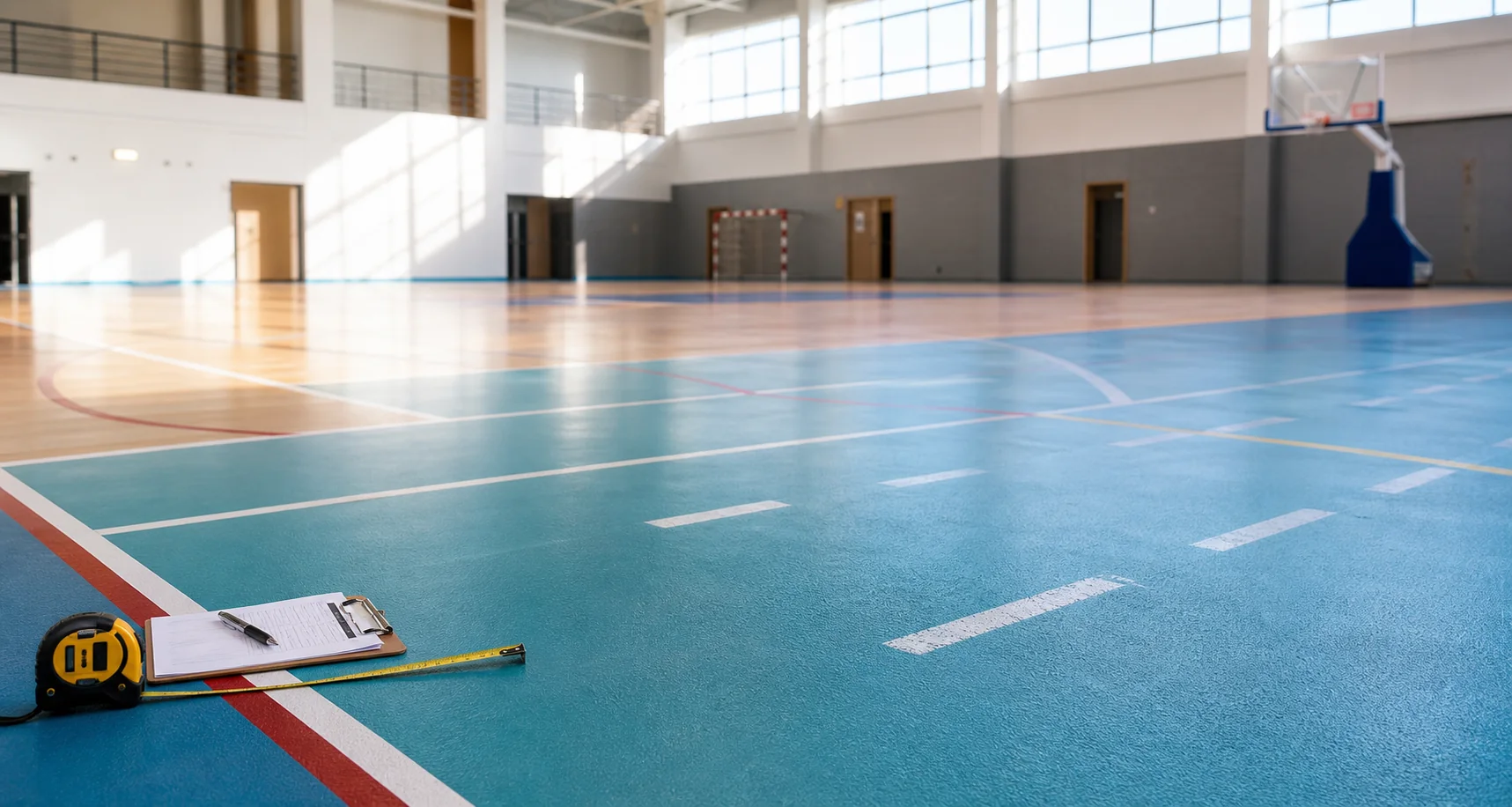 Sports flooring maintenance review for a school or club court in Saudi Arabia