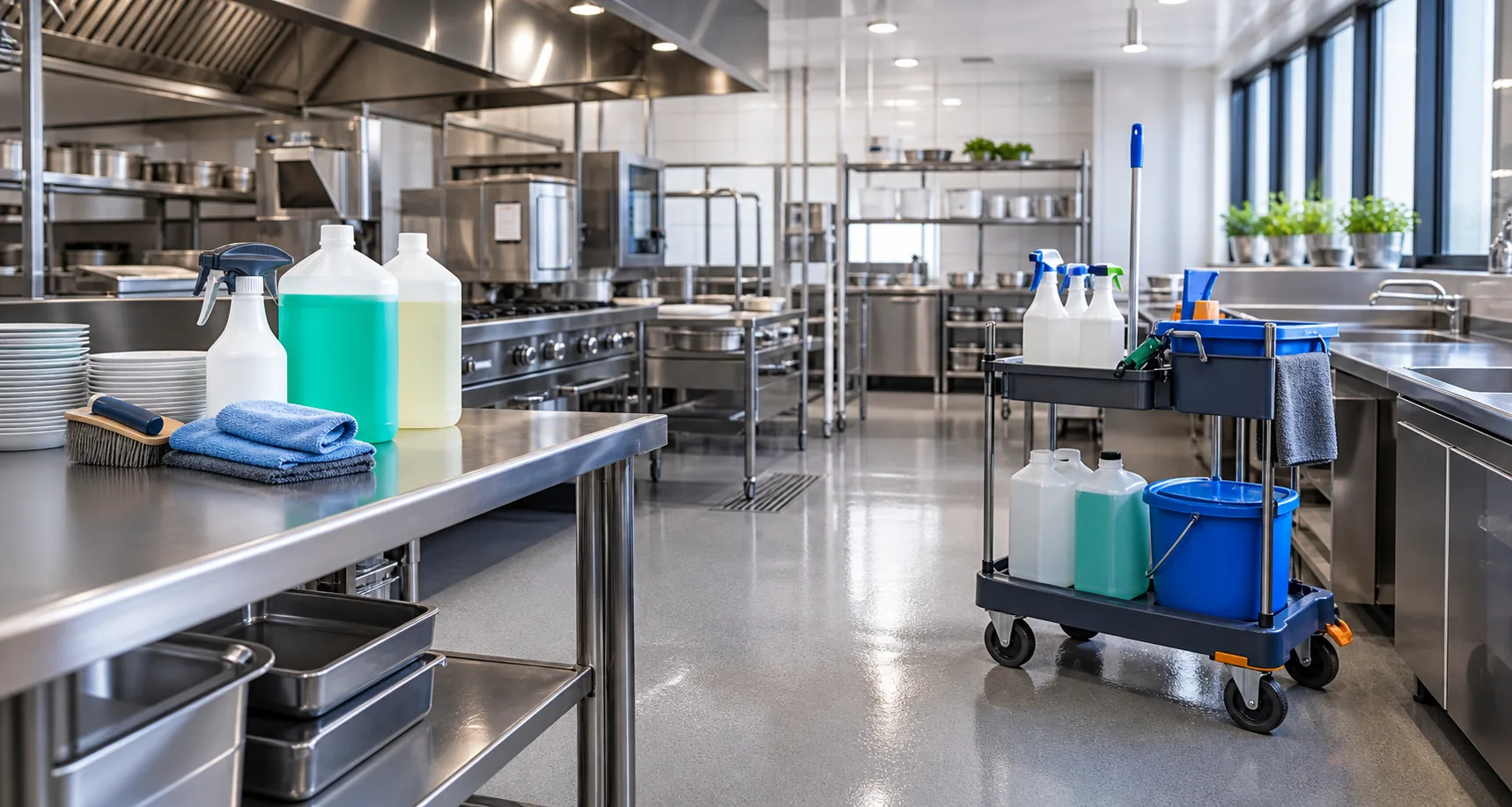 Professional commercial kitchen cleaning materials for Sutter cleaner supply in Saudi Arabia