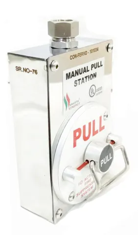 Synergy manual pull station for kitchen fire suppression system